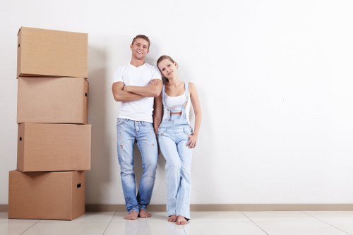 Local removals team preparing a move in Enfieldlock