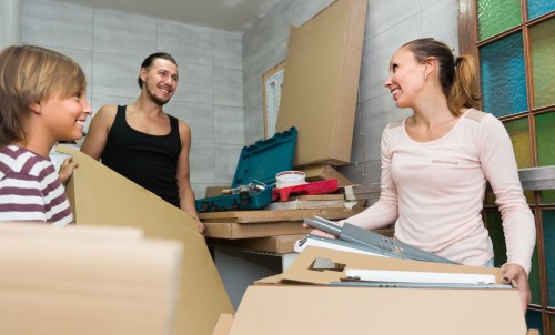 Secure furniture storage in Enfieldlock with household items in a clean unit
