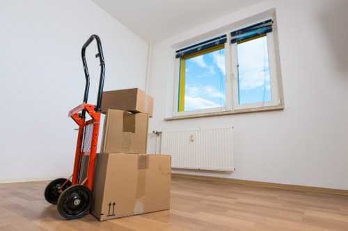 Packing boxes for a flat move in Enfieldlock
