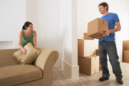 Preparing furniture for storage in Enfieldlock with protective wrapping